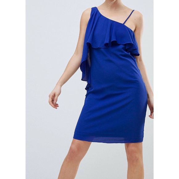 HOST PICK 💕 One shoulder blue shift dress - Picture 1 of 3